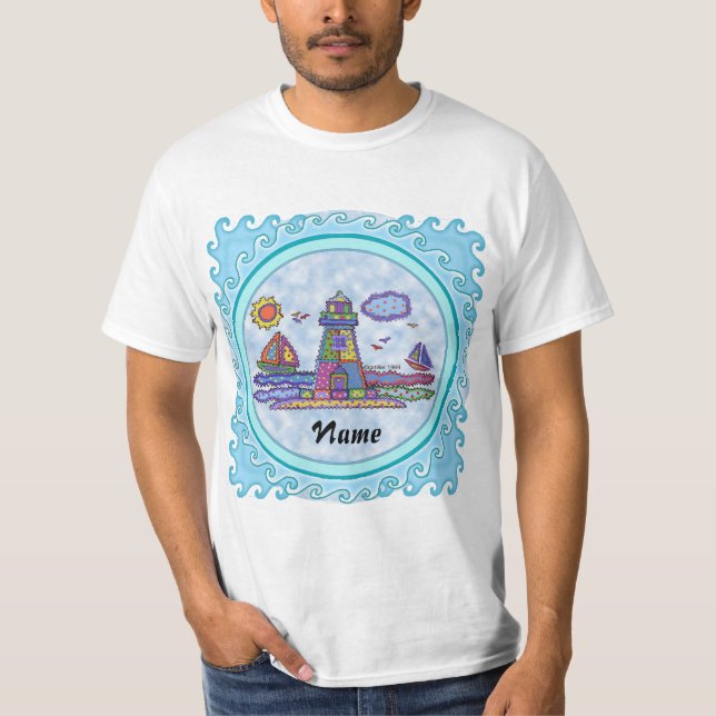 Patch lighthouse  t-shirt (Front)