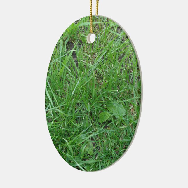 Patch of Grass Ceramic Tree Decoration (Left)