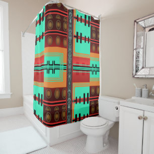 Patch Pattern Shower Curtain