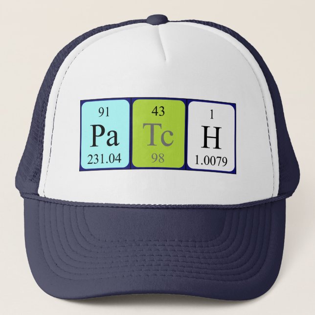 Patch periodic table name hat (Front)