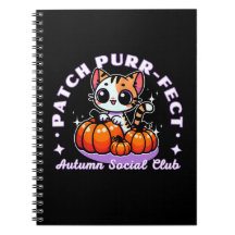Patch purr-fect - Cat Pumpkin Patch Notebook