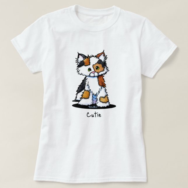Patches Calico Cat T-Shirt (Design Front)