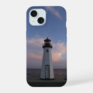 Patchogue light house at sunset iPhone 15 case