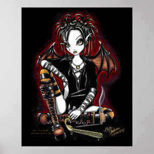 Patchouli Gothic Incense Faerie Fantasy Poster