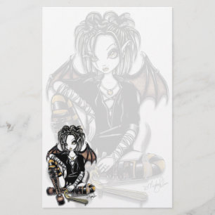 "Patchouli" Gothic Incense Fairy Art Stationery