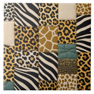 Patchwork Animal Print Tile