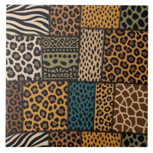 Patchwork Animal Print Tile
