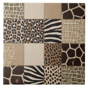 Patchwork Animal Print Tile