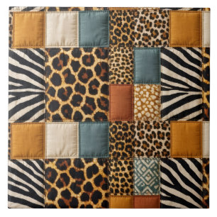 Patchwork Animal Print Tile