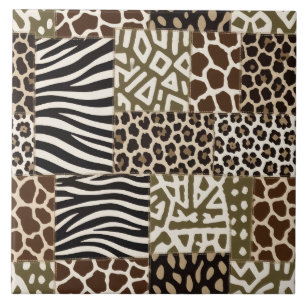 Patchwork Animal Print Tile