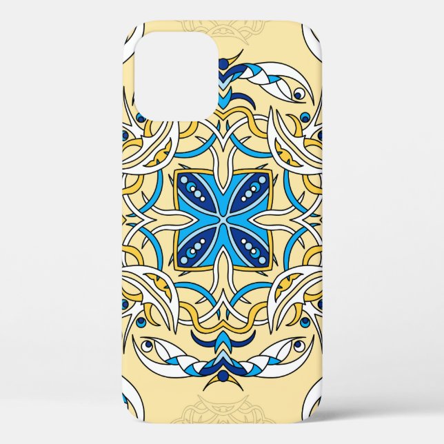 Patchwork Arabic Floral Vintage Texture Case-Mate iPhone Case (Back)