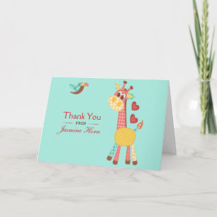 Patchwork Baby Shower Thank You Card