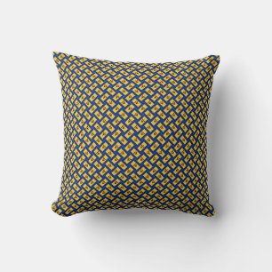Patchwork Barbados Flag Pattern Cushion
