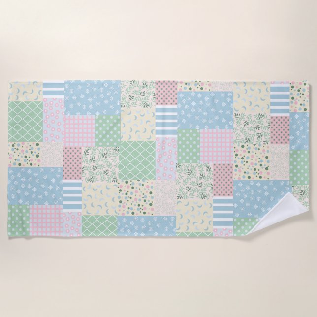Patchwork  beach towel (Front)