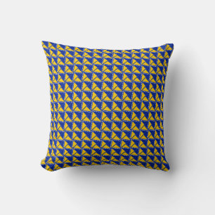 Patchwork Bosnia and Herzegovina Flag Pattern Cushion