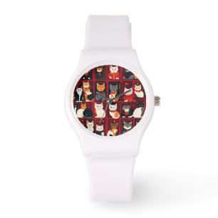 patchwork cats AI art watch