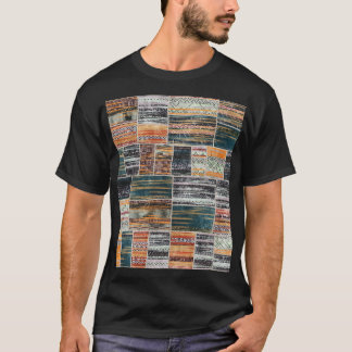 Patchwork collage mix, quilt pattern print. T-Shirt