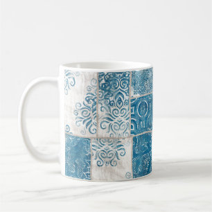 Patchwork Collage: Quilt Pattern Mix Coffee Mug