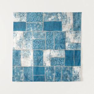 Patchwork Collage: Quilt Pattern Mix Tapestry