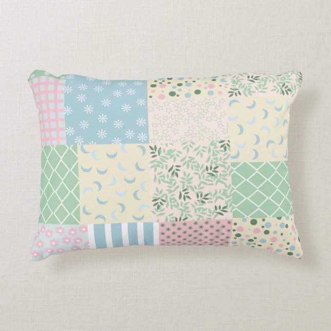 Patchwork  decorative cushion (Front)