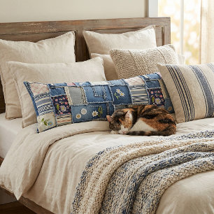 Patchwork Denim Body Cushion