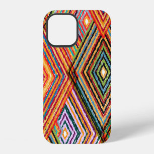 Patchwork Design with Aztec Squares. iPhone 12 Case