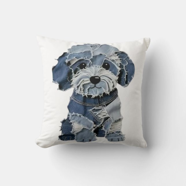 Patchwork Dog Cushion (Front)