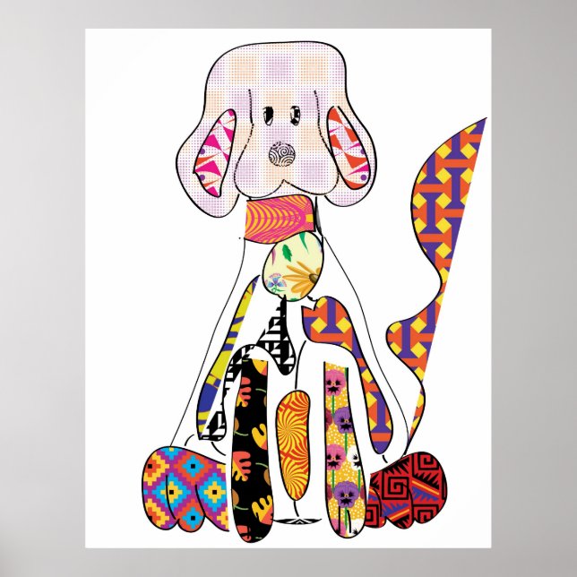 Patchwork Doggy Poster (Front)