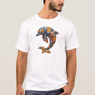 Patchwork Dolphin T-Shirt