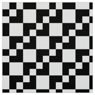 Patchwork Domino - Black and White Fabric