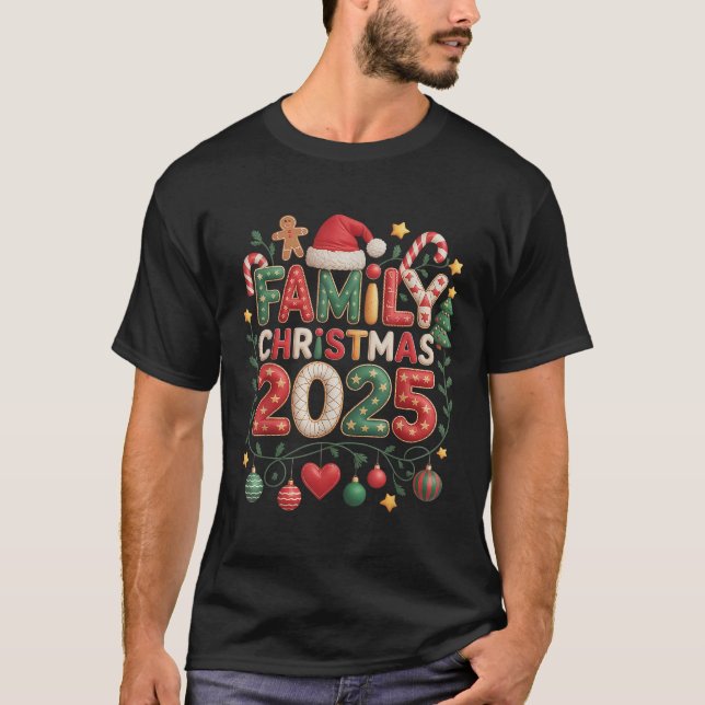 Patchwork Family Christmas 2025 Matching T-Shirt (Front)