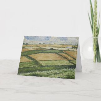 Patchwork Fields Greeting Card