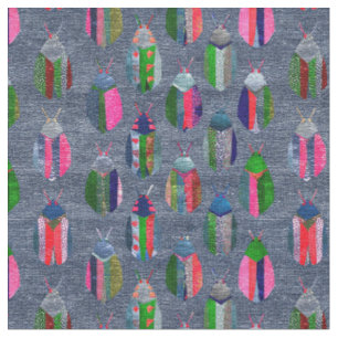 Patchwork Fireflies Fabric