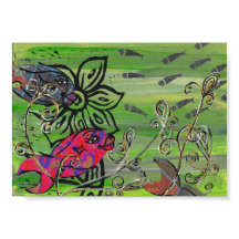 Patchwork Fish Print
