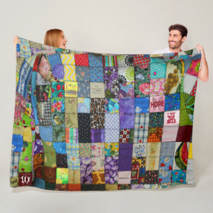 PATCHWORK FLEECE BLANKET