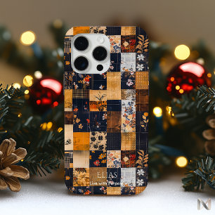 Patchwork Floral Harmony – Bold Artistic iPhone 15 Pro Max Case
