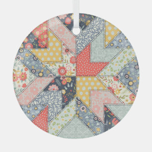 Patchwork Floral: Vintage Ornament