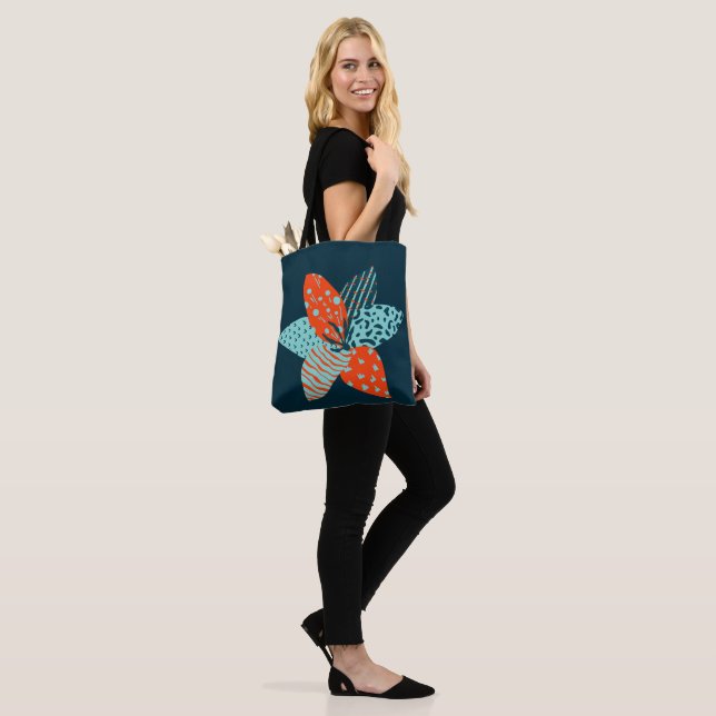Patchwork  Flower Tote Bag (On Model)