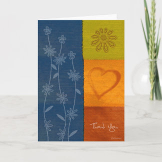 Patchwork Flowers2-Thank You Thank You Card