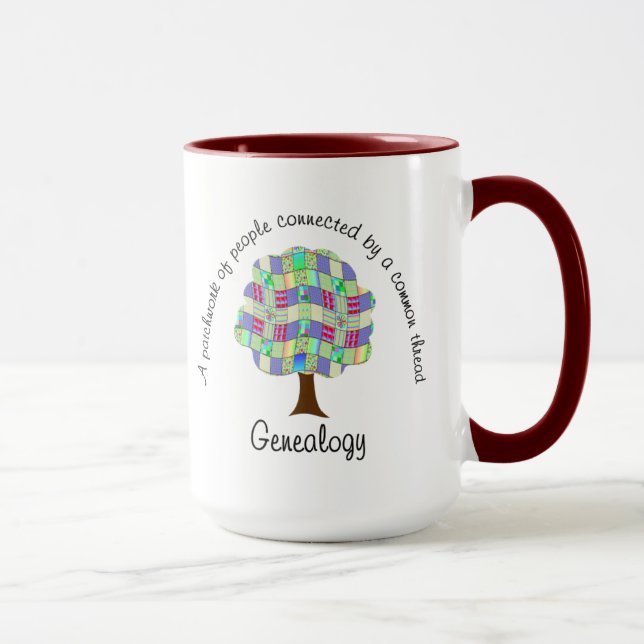 Patchwork Genealogy Mug (Right)