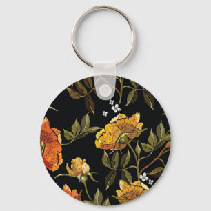 Patchwork Gentle: Hand Drawing Design Key Ring