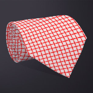 Patchwork Georgia Flag Pattern  Tie