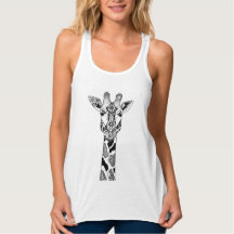 Patchwork Giraffe Muscle Tee