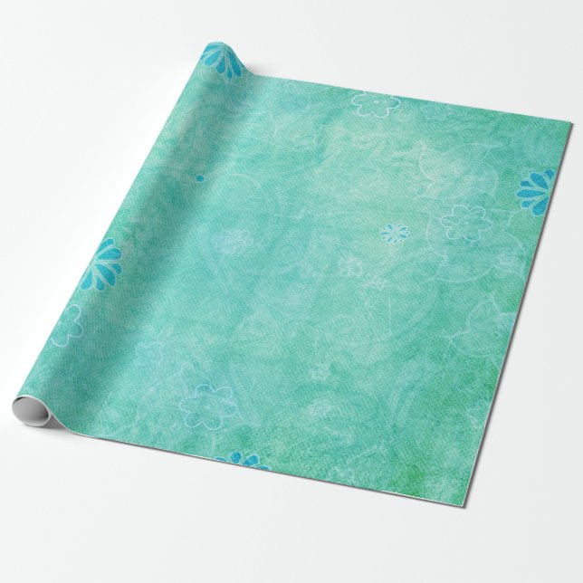 Patchwork Graffiti Wrapping Paper (Unrolled)