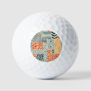 Patchwork Hand Drawn Textures Collection Golf Balls
