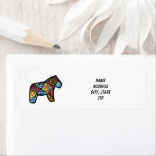 Patchwork Horse # 1 Address Label