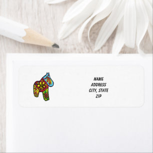 Patchwork Horse Address Label