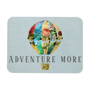 Patchwork Hot Air Balloon Magnet