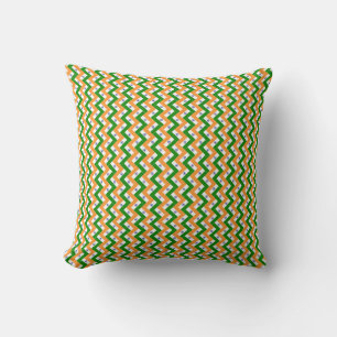 Patchwork India Flag Pattern Cushion