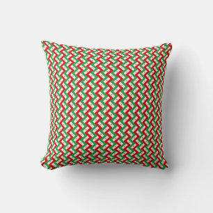Patchwork Iran Flag Pattern Cushion